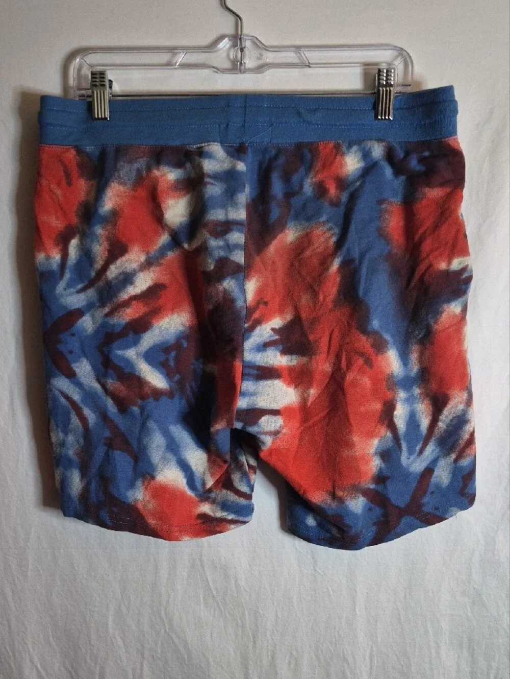 No Boundaries Red, Blue & White Tie-Dye Hybrid Shorts